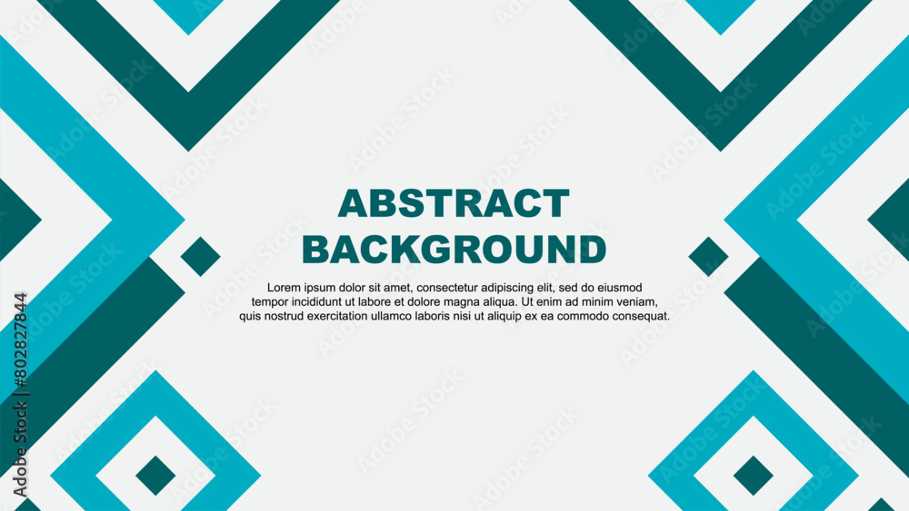 Abstract Teal Background Design Template. Abstract Banner Wallpaper Vector Illustration. Teal Template Abstract Teal Background Design Template. Abstract Banner Wallpaper Vector Illustration. Teal Template