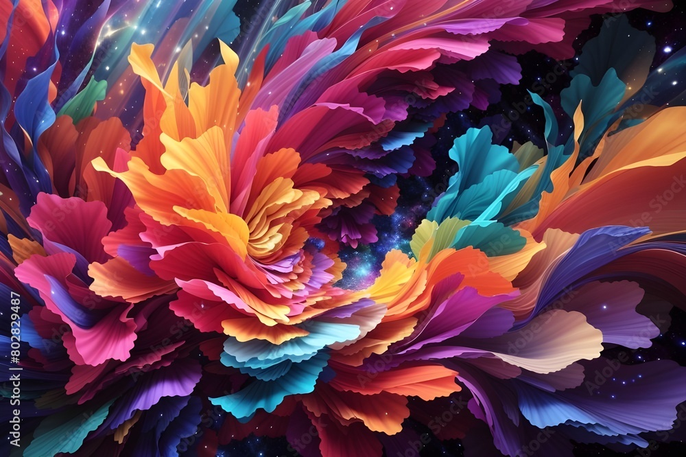 Naklejka premium abstract fractal background