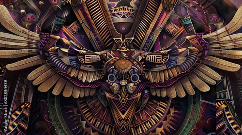 Wallpaper Mural Reimagine traditional Copper Age motifs in a contemporary art style , super realistic Torontodigital.ca