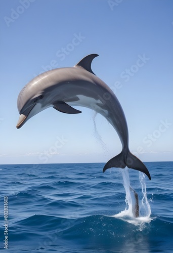 dolphin jumping in the water © AI Stock
