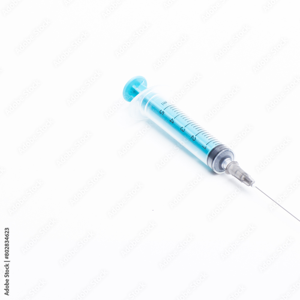 syringe isolated on white syringe isolated on white