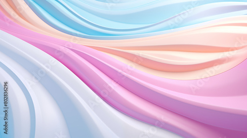 Flowing, aesthetically-pleasing pastel forms; background image