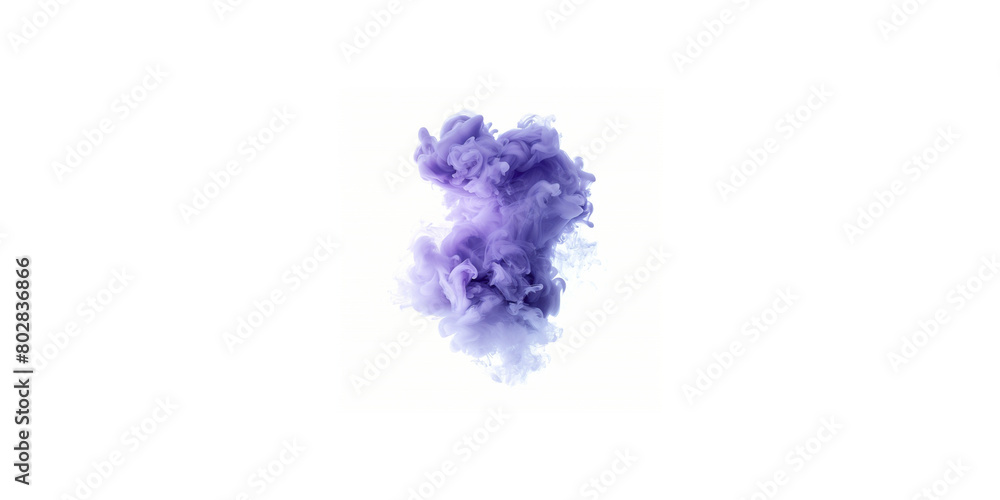 A purple smoke cloud in the style of png, isolated on a white background A purple smoke cloud in the style of png, isolated on a white background