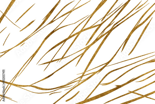 Golden Trending Pattern  Golden paint brush stroke glittering texture.