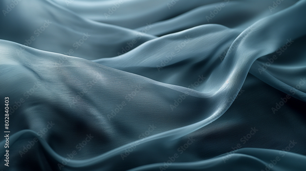 A closeup of a light blue silk fabric A closeup of a light blue silk fabric