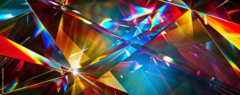 Vibrant Abstract Crystal Lights Kaleidoscope Pattern Vibrant Abstract Crystal Lights Kaleidoscope Pattern