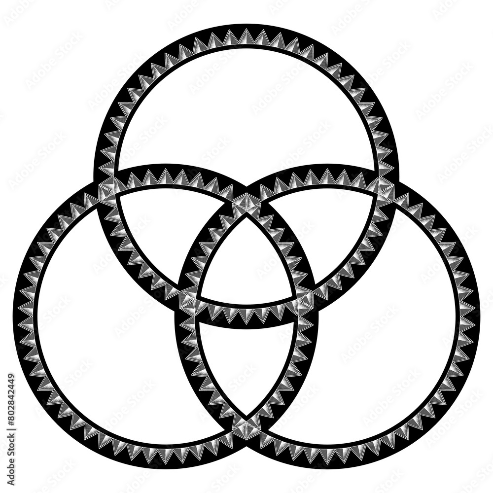 Naklejka premium Borromean rings