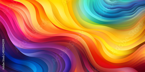 Abstract colorful wave rainbow background illustration