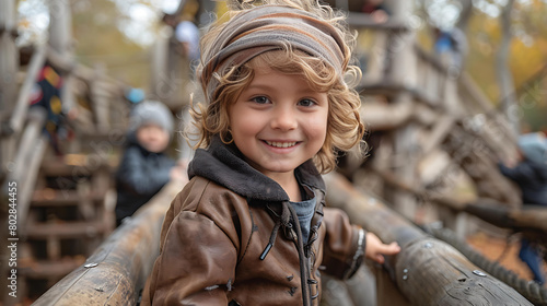 Adventure Awaits: A sprawling playground becomes the setting for an epic quest, as children transform into intrepid explorers and daring adventurers. 