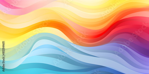 Abstract colorful wave rainbow background illustration