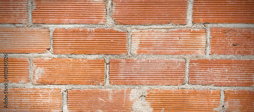 Red Background of old vintage brick wall