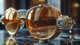 Delight in the intricate details of luxury eyewear, rendered in breathtaking realism and clarity, each frame a work of art in its own right.