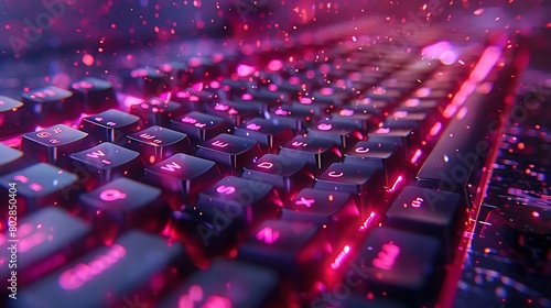 Delve into the artistry of code with a macro shot of a programmer's keyboard, where each key press is a brushstroke in the creation of digital masterpieces.