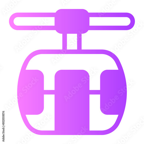 cable car gradient icon