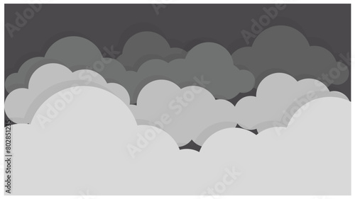 grey clouds on the sky