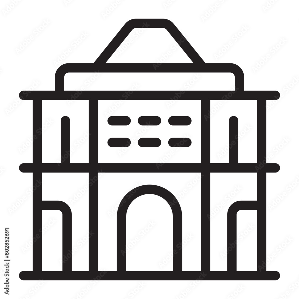 building line icon building line icon