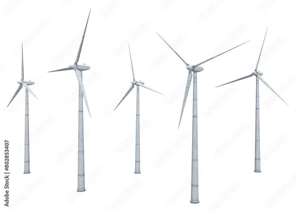 Windkraftanlagen, Freisteller Windkraftanlagen, Freisteller