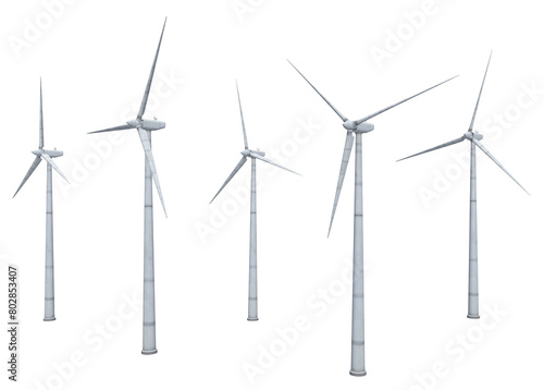 Windkraftanlagen, Freisteller