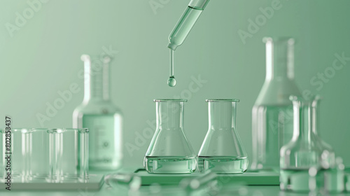 Chemistry or Laboratory Flasks and Beakers   