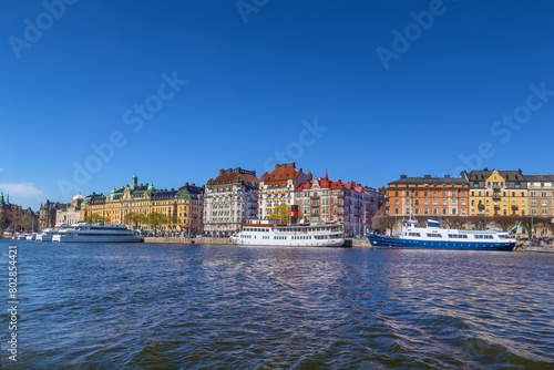 View of Strandvagen  Stockholm  Sweden