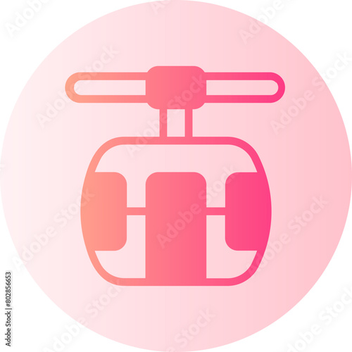 cable car gradient icon