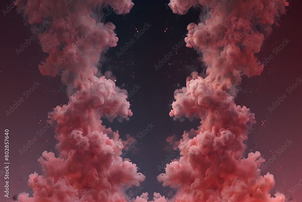 Generate a set of pink smoke explosions with varyin,generative AI Generate a set of pink smoke explosions with varyin,generative AI