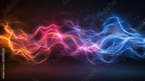 Abstract Multi Color smoke background.