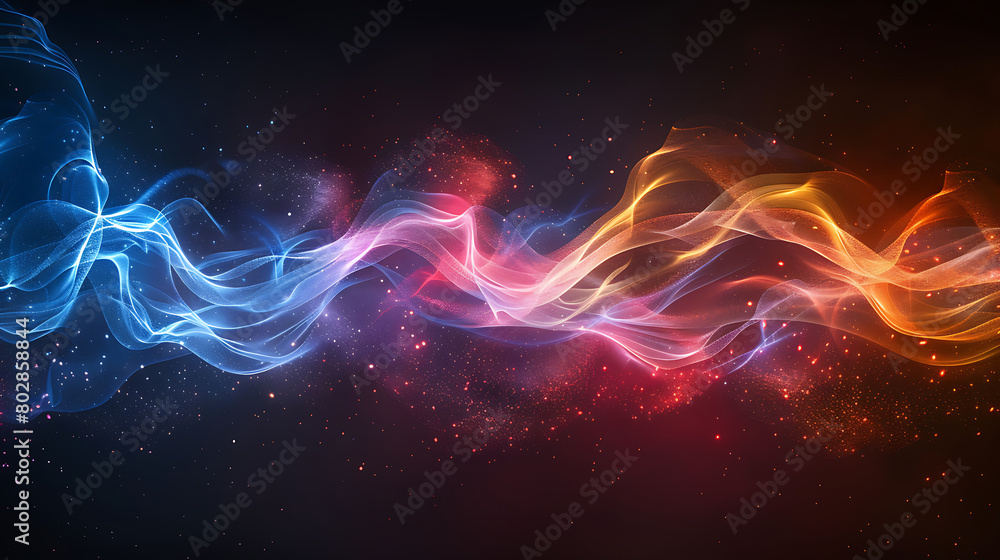 Abstract Multi Color smoke background.