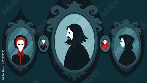 Each new mirror seemed to unveil a new version of themselves each one more sinister and malevolent than the last..