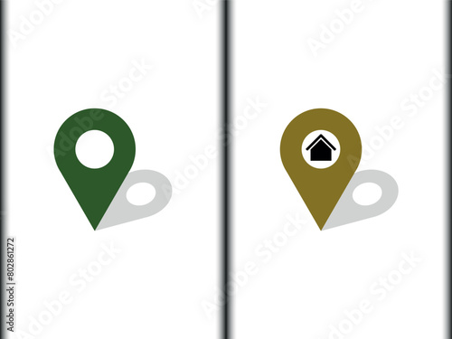 Maps Point 3D Vector Design