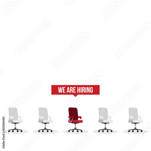 We are hiring , job vacancy concept