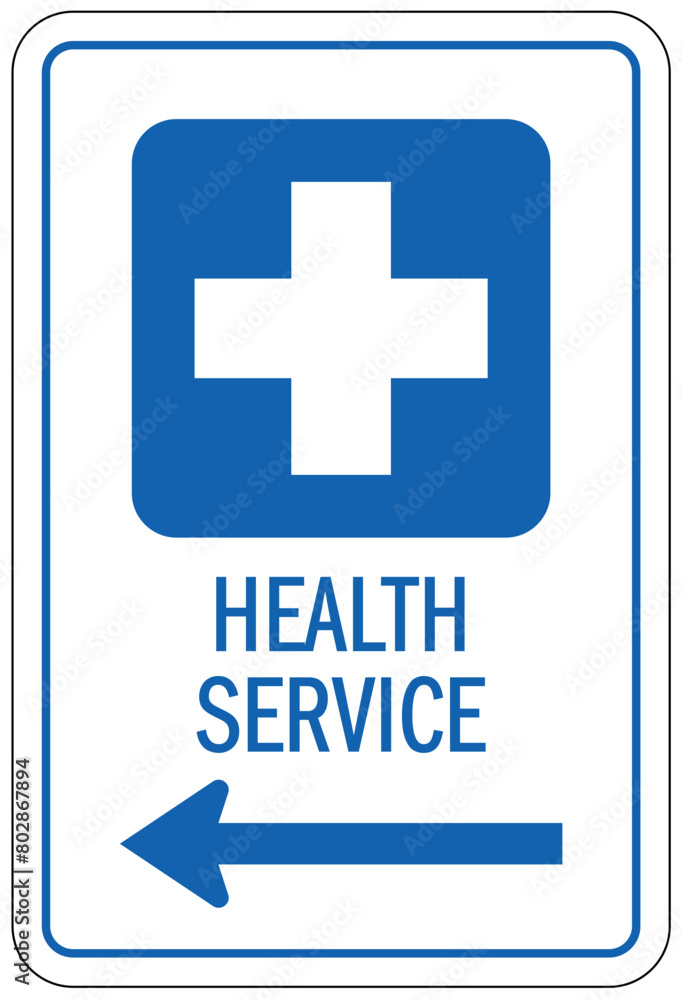 Fototapeta premium Health service sign