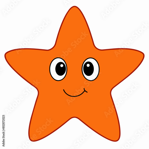 starfish vector clipart art illustration  solid white background  18 