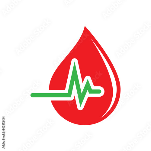 charity logo design caring for blood donors