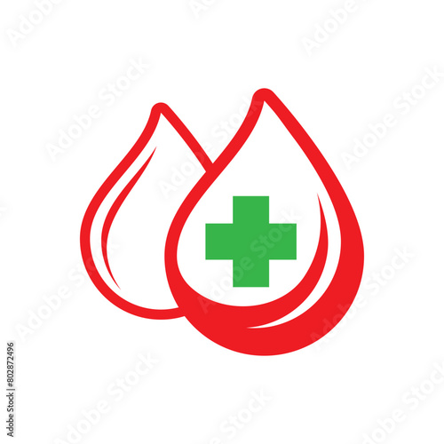 charity logo design caring for blood donors