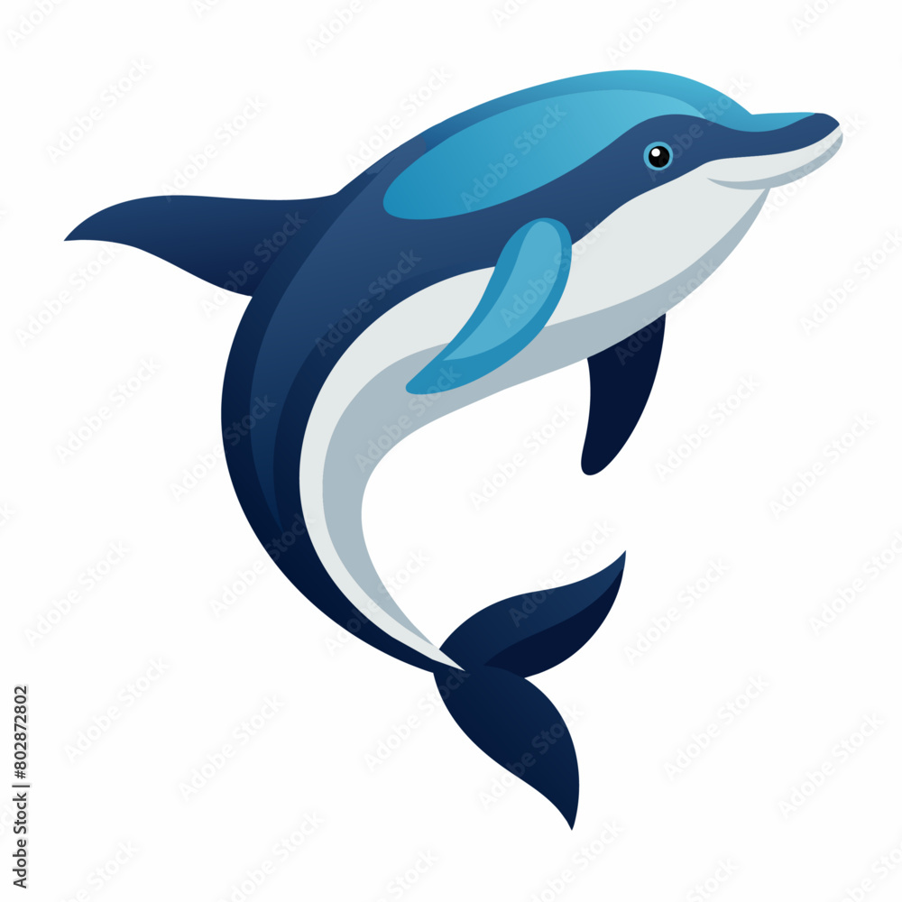Obraz premium Whale vector clipart art illustration (7)