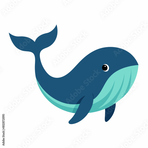 Whale vector clipart art illustration  21 