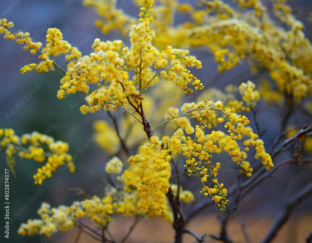 Exotic beautiful yellow flower tree blue sky background. Exotic beautiful yellow flower tree blue sky background.