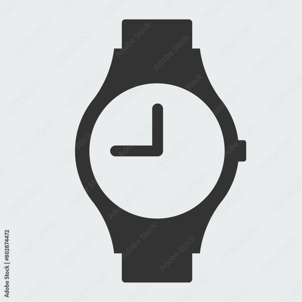 Simply Wrist Watch icon with easy editable for design. Simply Wrist Watch icon with easy editable for design.