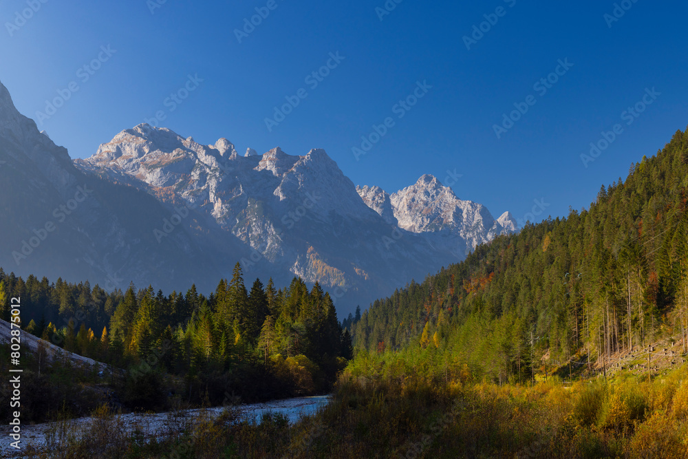 Typical landscape with Tre Cime, Tre Cime di Lavaredo, Dolomiti, South Tyrol, Italy Typical landscape with Tre Cime, Tre Cime di Lavaredo, Dolomiti, South Tyrol, Italy