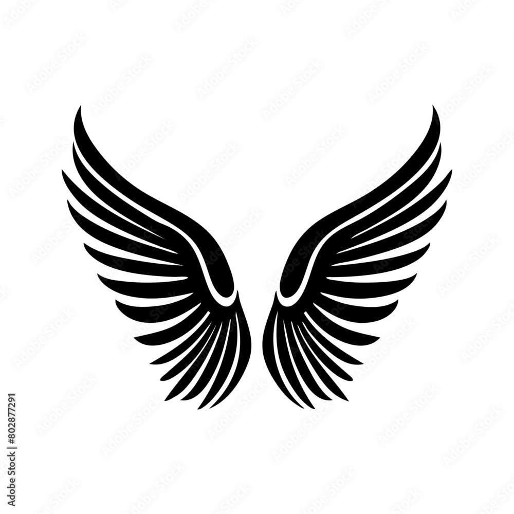 angel feather wings simple design Vector illustration angel feather wings simple design Vector illustration