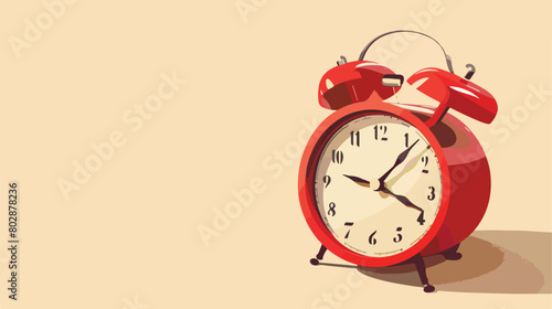 Alarm clock on light background. Time management conc