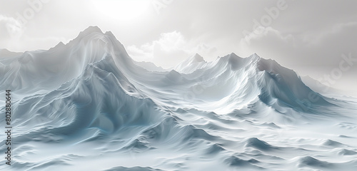 snow covered mountains. beautiful white landscape.. place for text