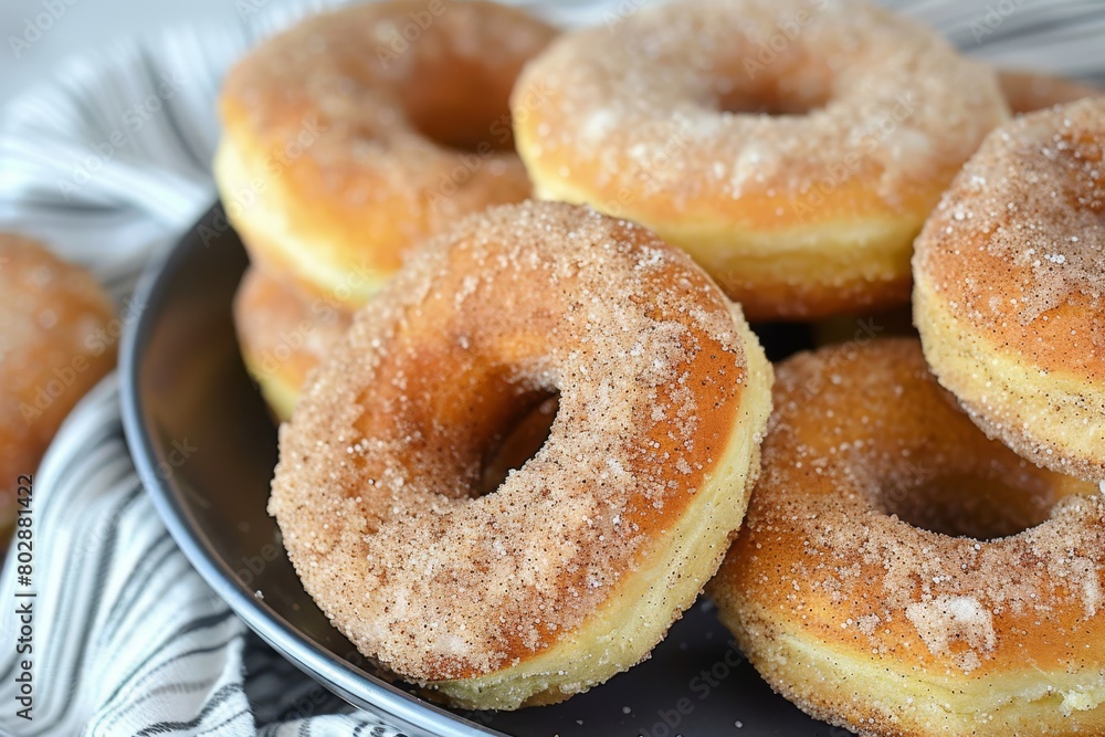 fluffy and golden-brown cinnamon sugar donuts fluffy and golden-brown cinnamon sugar donuts