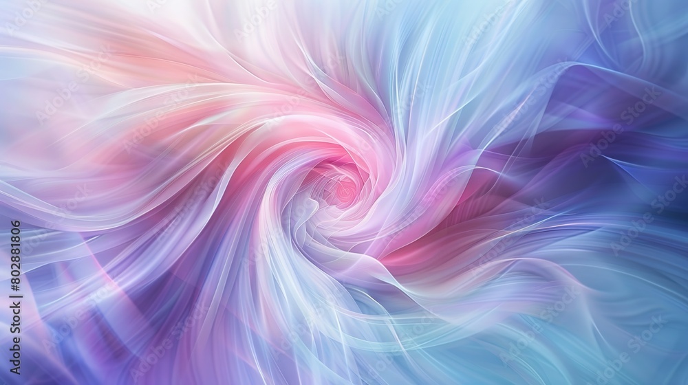 An abstract photograph showcasing the fusion of pastel hues in a dreamlike swirl, offering a serene and inviting palette for various creative purposes