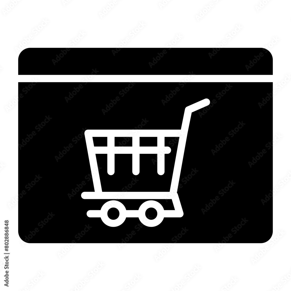 Online Shopping Icon glyph icon Online Shopping Icon glyph icon