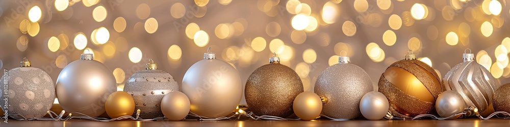 Golden Moments: Christmas Elegance on Bokeh Golden Moments: Christmas Elegance on Bokeh