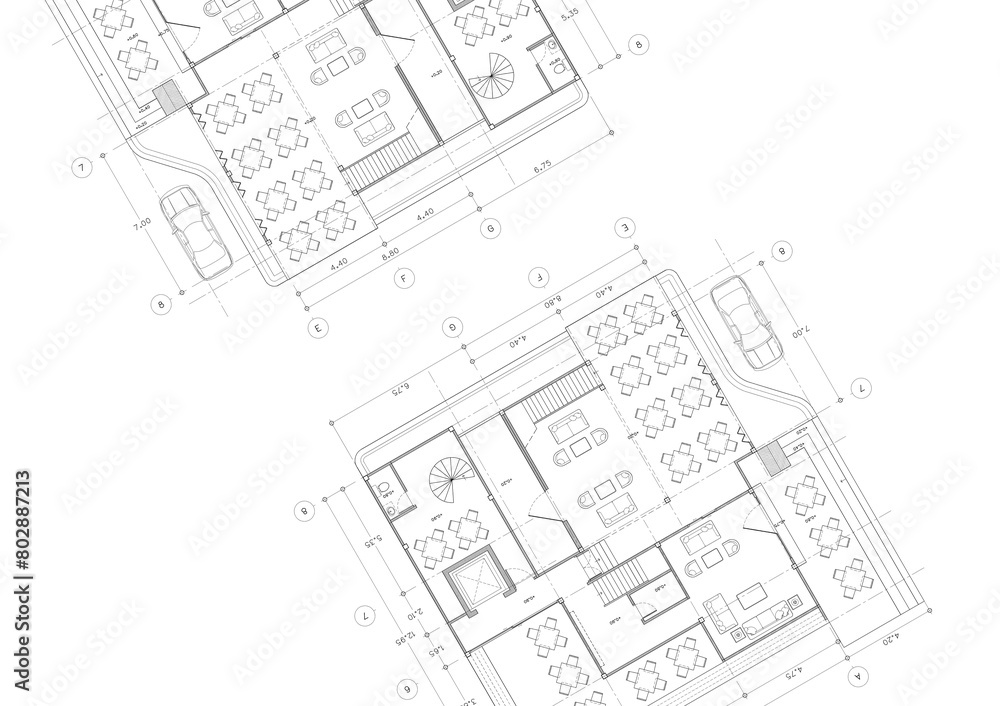 Write a blueprint architecture for building.