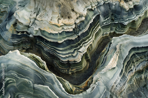 Variegated Layers of Time: A Closer Look at Sedimentary Rock Formation