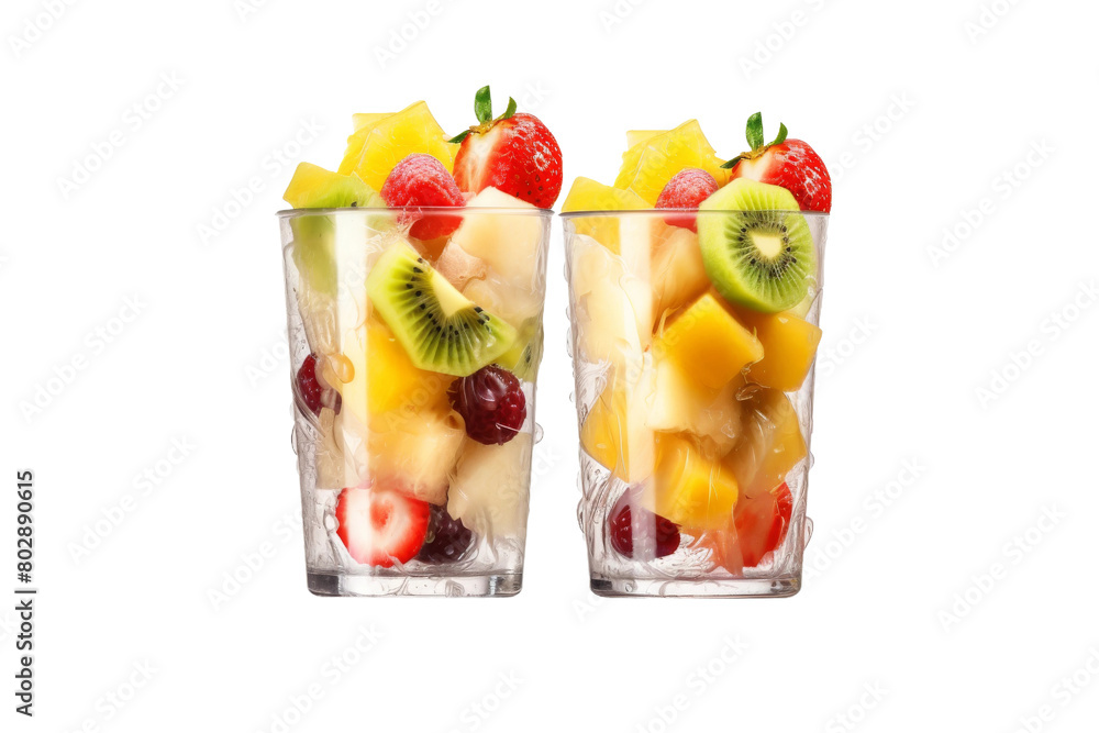 Fruity Tower Delight. On a White or Clear Surface PNG Transparent Background. Fruity Tower Delight. On a White or Clear Surface PNG Transparent Background.
